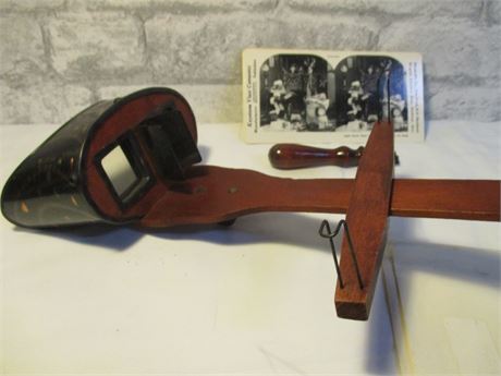 Vintage Americana Reproduction Stereo Scope with Steroview Card Pack
