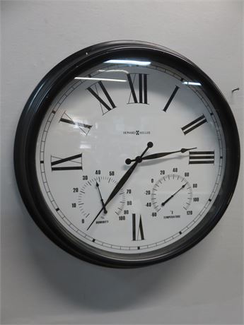 HOWARD MILLER Weather Station Wall Clock