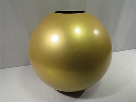 Gold Spherical Floor Vase