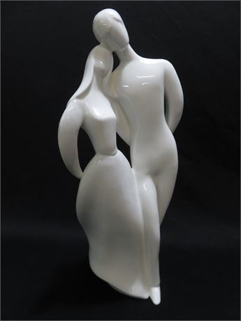 ROYAL DOULTON "Lovers" Signed Porcelain Sculpture HN2762