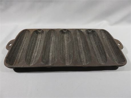 Antique 1920 Wagner Ware Krusty Korn Kobs Cast Iron Tray