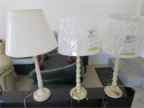 Spiral Post Table Lamps
