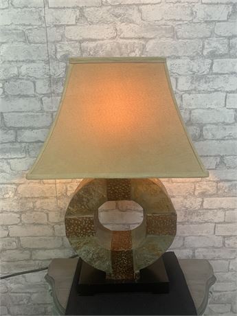 Heavy Geometric Table Lamp