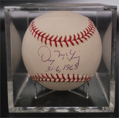 Denny McClain Hand Signed MLB Officially Licensed Baseball