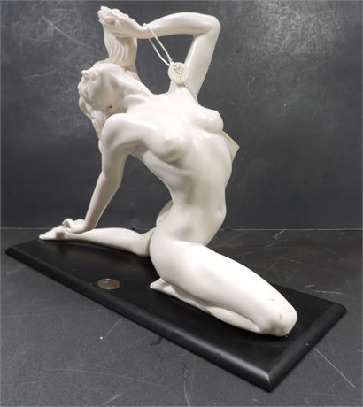 A. SANTINI Nude Woman Sculpture