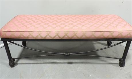 Metal Entryway Upholstered Bench
