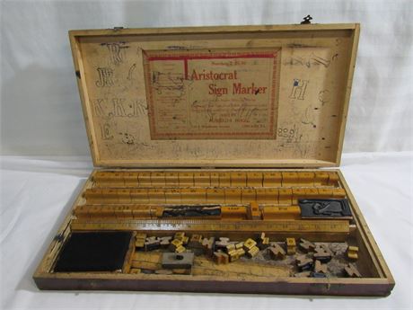 Vintage Aristocrate #2 Sign Maker by Russell J. Hogg
