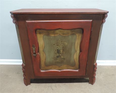 Solid Wood Painted Console Cabinet