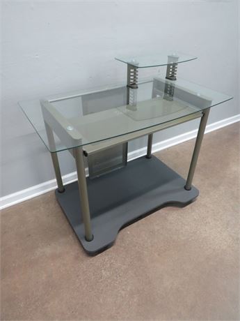 Transitional Design Online Auctions - STUDIO RTA Glass Top Computer Desk