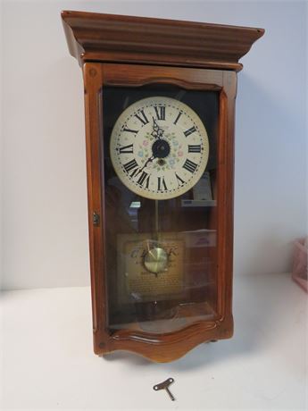 NEW ENGLAND CLOCK CO. Pendulum Wall Clock