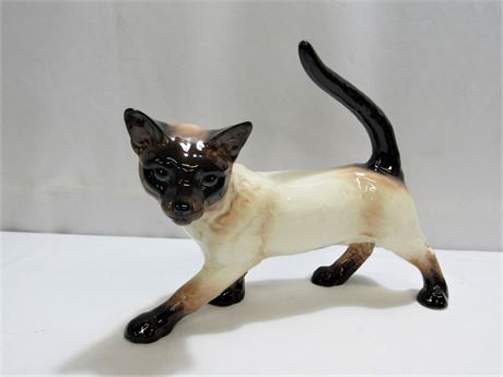 Vintage Goebel W. Germany, Large Siamese Cat Figurine