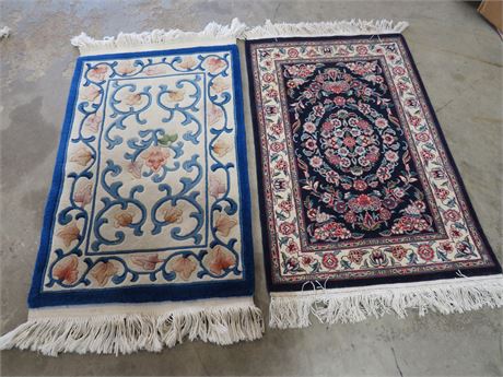 38" x 25" Wool Accent Rugs