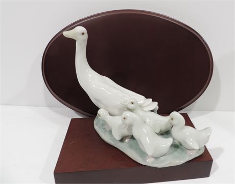 LLADRO 'Little Ducks After Mother' Porcelain Figurine