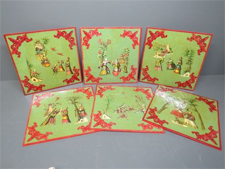 MARISA OSORIA-FARINHA Hand Made Decoupage Asian Art Boards