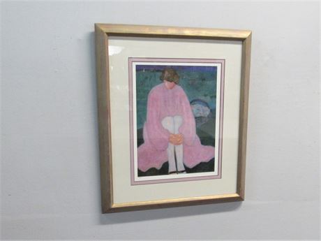White Stockings - Barbara A. Wood Framed, Signed and Numbered (#256/975)