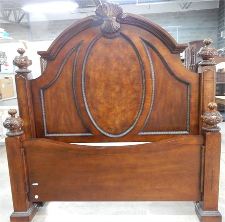 Ornate Headboard and Footboard and Siderails