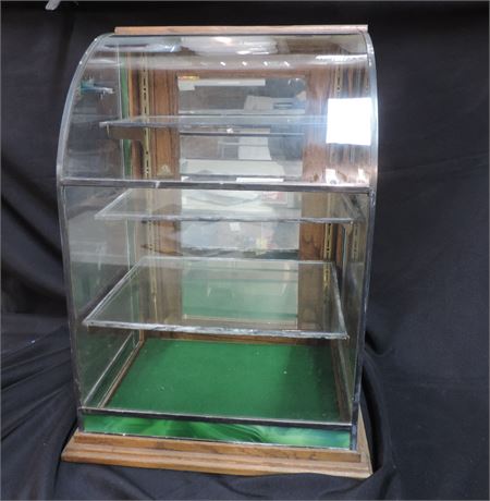 Vintage Mirrored Back Tabletop Display Case