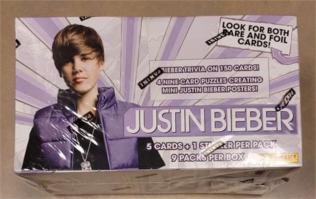 Panini 2010 Justin Bieber 9 Pack Blaster Box - Bieber & Drake RC's SEALED