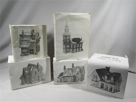 5 Dept. 56 Buildings with Boxes