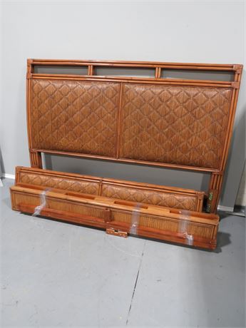 Rattan King Bed