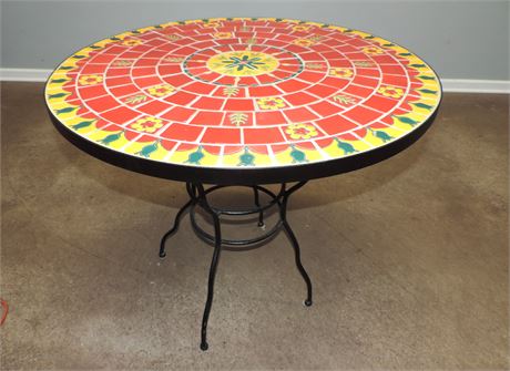 PIER I Moroccan Style Mosaic Top Table