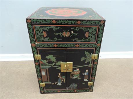 Vintage Asian Hand Painted Table