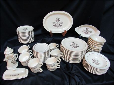 Large Pfaltzgraff Pottery Dinnerware Lot - 75 Pieces
