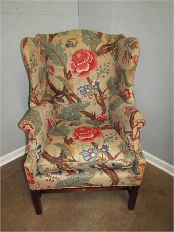 Southwood Hickory Wing Back Chair