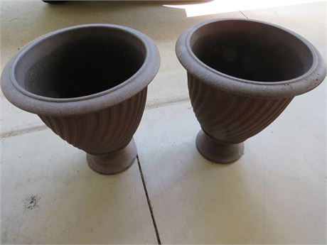 Pair of Pedestal Urn Planters