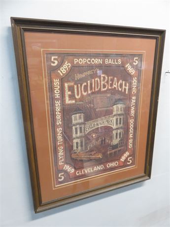 Euclid Beach Park Limited Edition Lithograph by William Kless