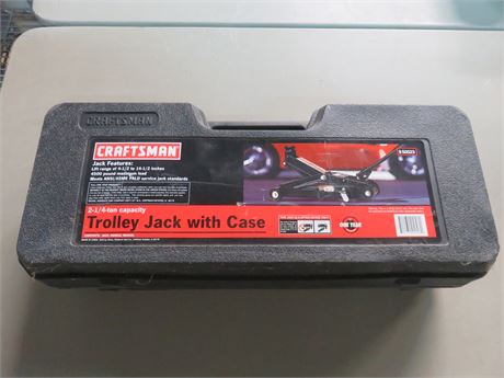 CRAFTSMAN 2-1/4 Ton Trolley Jack w/Case