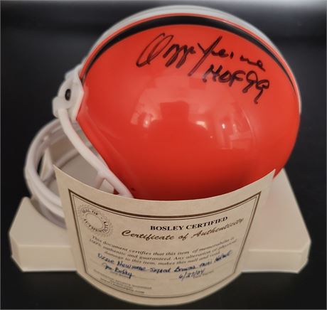 Ozzie Newsome Cleveland Browns Signed Mini Helmet with COA