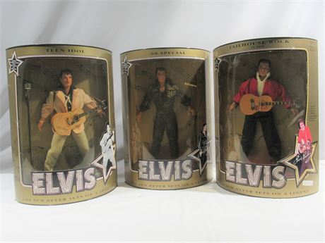 3 NIB Hasbro Elvis Presley Dolls