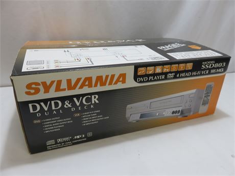 SYLVANIA DVD/VCR Dual Deck Combo Player
