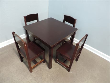 KIDCRAFT Solid Wood Play Table & Chairs