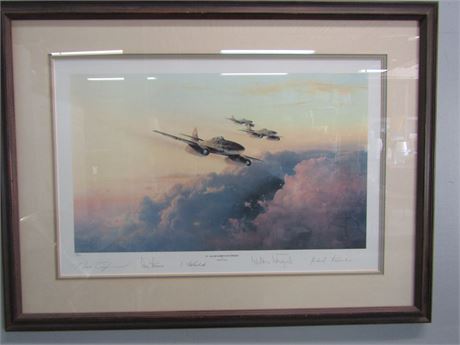 Signed "JV-44 SQUADRON OF EXPERTS" Print
