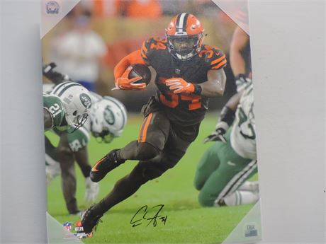 Cleveland Browns CARLOS HYDE Print / Signed