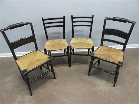 Rush Seat Chairs - Hitchcock