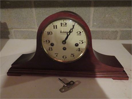 Bulova Walnut 8-Day Mantel Clock