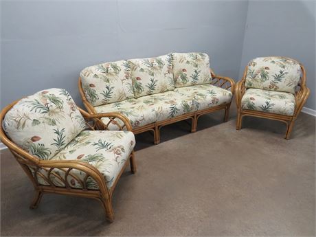 BRAXTON CULLER 3-Piece Rattan Seating Group