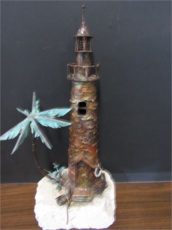Brass Lighthouse Art