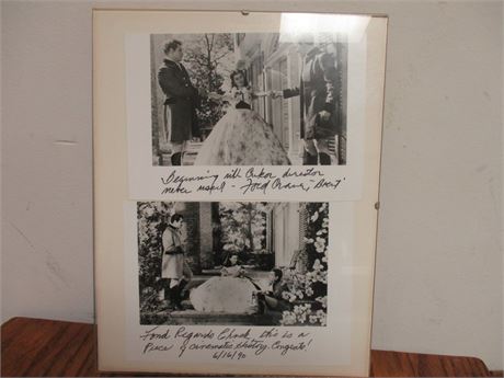 Rare Gone with the Wind stock photo memorablia - 2 photos