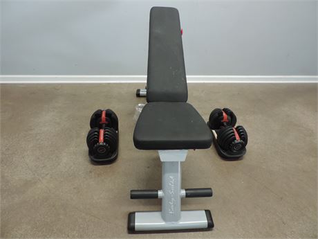 Body Solid Weight Bench / Bow Flex Free Weights