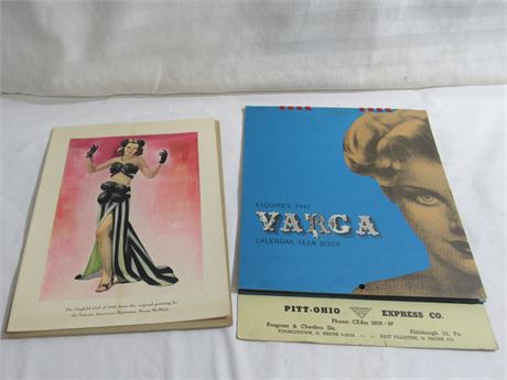 Vintage Esquire's 1947 Varga Pinup Calendar, 4 Ziegfeld Girl Prints Neysa McMein