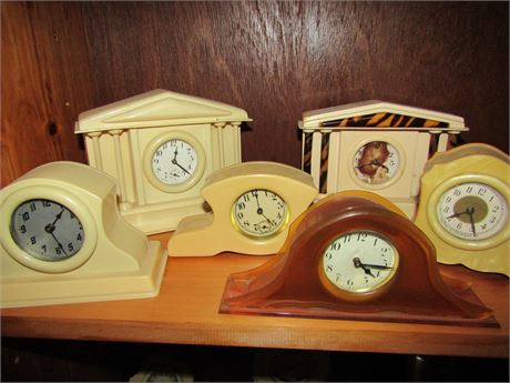 Mid-Century Bakelite Clock Collection