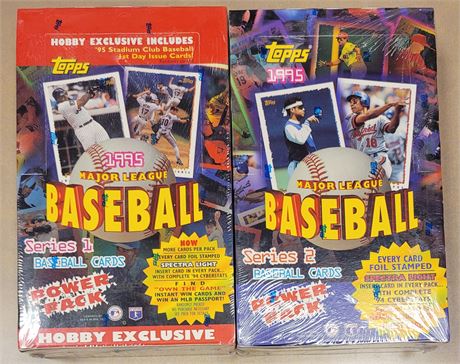 1995 Topps Baseball Series 1 & Series 2 Sealed Wax Boxes