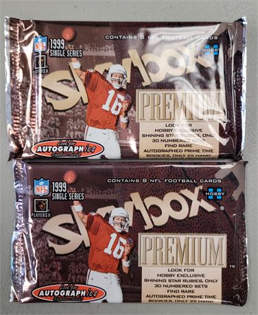 1999 Skybox Premium Factory Sealed Football Wax Packs Edgerrin James Rookie?