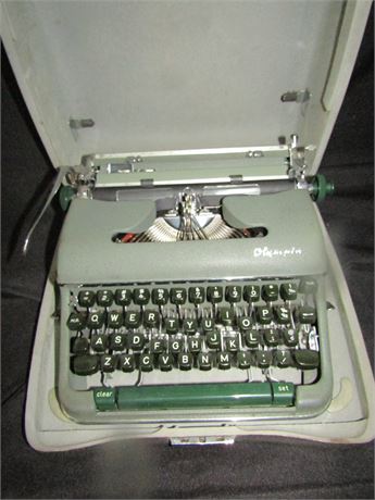 Olympia Typewriter with Original Case
