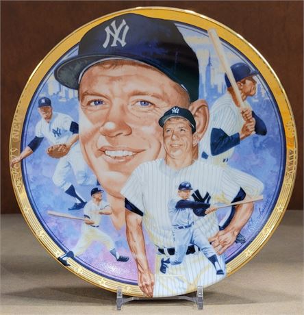 Mickey Mantle New York Yankees Commemorative Fine China Plate