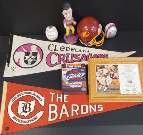 Cleveland Sports Collectibles Lot
